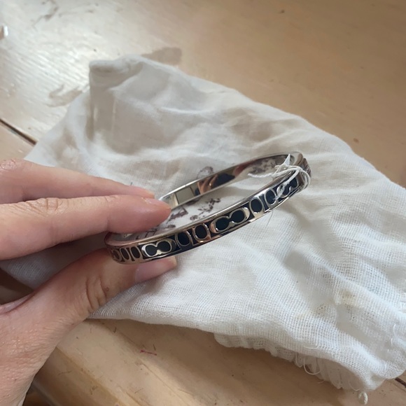 Coach Accessories - Coach signature hinged bangle